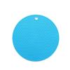 18CM almofada isolante de silicone puro redonda favo de mel jogo americano doméstico tapete para panela de areia tapete para panela de cozinha espessado