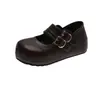 Zapatos Pequeños de Cuero Gruesos que Aumentan la Altura Interior, Lindo Feo, Moda de Verano para Mujer, Nuevas Llegadas, Mocasines Pequeños, Zapatos Mary Jane Casuales