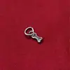 Prata Pura S925 Vintage Pequeno Pingente de Osso Pulseira de Cristal Colar DIY Miçangas Pingente Fofo Acessórios de Joias