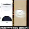 Luminária Solar de Parede Fechada Wall Street Lâmpada Externa Layout de Pátio e Jardim Lâmpada de Parede para Andar Superior Lâmpada de Paisagem Decorativa para Varanda Lâmpada para Escada