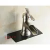 Base de Montaje para Grifo Base Caliente y Fría Lavabo Cocina Grifo Soporte de Pared Soporte de Exhibición Base Gruesa de Metal