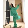 Estilo Coreano Rayas Perezosas Primavera y Otoño Nuevo Pijama para Mujer Mangas Largas Pantalones Talla Grande Conjunto de Ropa para el Hogar Se Puede Usar Afuera Ins