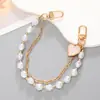 Yilian novo estilo Chanel Pérola cadeia portátil dupla cadeia pulseira pulseira caixa de telefone chaveiro-cadeia resistente a quedas atacado