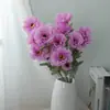 Flores artificiales moradas personalizadas para bodas, decoración de hoteles, paisajismo, caminos florales decorativos, paredes de flores, flores falsas, arreglos florales de plástico
