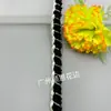 Fabricante Original de Encaje Trenzado de Color Bloqueado de Felpa con Hilo Dorado y Plateado Estilo Chanel, Puños para Abrigo, Accesorios Decorativos para Textiles del Hogar