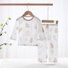 Pijamas para Niños Categoría A Algodón Verano Delgadas Ropa para Bebé con Aire Acondicionado Ropa Dividida para Bebé Traje de Ropa para el Hogar para Niños