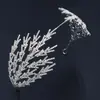 Acessórios de Cabeça Europeus e Americanos para Noivas, Design Exagerado, Faixa Larga, Acessórios Versáteis para Casamentos e Formaturas, Acessórios de Cabelo, Faixa de Cabeça com Strass