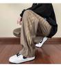 Calça de Seda de Gelo Verão Masculina Fina Reta Solta Marca Tendência Pingente Estilo Americano Ins High Street Perna Larga Calça Casual