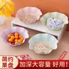 Plato de Frutas para Sala de Estar y Sala de Té, Elegante Exquisito y de Aspecto Premium Plato para Snacks de Oficina, Plato de Frutas Secas, Cuenco de Frutas y Dulces