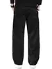 Pantalones Casuales de Peso Grueso para Hombre Otoño Invierno Sueltos Rectos de Pierna Ancha Pantalones de Terciopelo Plus Cintura Elástica Pantalones Banana de Terciopelo Boao