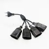 Cable de extensión europeo estándar de dos clavijas de uno a cuatro Cable de alimentación de transferencia pública europea madre Cable de línea de enchufe de uno a cuatro Cable de línea de enchufe estándar europeo