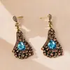 Pendientes de Plata de Aguja Transfronterizos Europeos y Americanos con Diseño de Gota de Agua Incrustada de Diamantes, Estilo Corte Vintage, Lujo Ligero, Moda de Gama Alta, Pendientes Versátiles