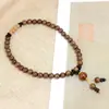 Sándalo de seda dorada DIY pulsera de bosque pulsera para hombres y mujeres estilo fresco pequeño adornos de rosario fabricantes de joyería al por mayor