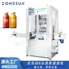 Máquina Rellenadora Automática de Seis Cabezales con Bomba Magnética Zonesun con Cubierta Antipolvo