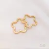 Llavero al por mayor Color Dorado Real de 14K que Conserva el Color Forma de Flor de Dibujos Animados Estrella de Cinco Puntas Cabeza de Mickey Hebilla de Metal Llavero DIY
