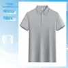 Camisa polo lisa de algodão de fibra longa com gola, camiseta de manga curta unissex para negócios, uniforme corporativo com logotipo bordado ou estampado, poliéster-algodão