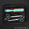 Suministro de fábrica tijeras de corte tijeras de acero inoxidable para el cabello herramientas para el cabello tijeras planas de 6 pulgadas tijeras de entresacar traje combinado