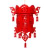 Decoración de Balcón con Linternas de Palacio, Linternas Pequeñas con Caracteres "Fu" y "Xi", Linternas Decorativas de Tela No Tejida para Boda y Año Nuevo, Rojo Brillante para el Festival del Medio Otoño