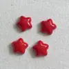 Acessórios de Estrela Vermelha de Cinco Pontas DIY Acessórios para Pente de Cabelo Cola Creme Capa de Celular Acessórios para Sapato Material Atacado