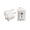 Interruptor Tipo Barco Interruptor de Alimentação Dois Pinos 2 Posições Kcd1-101 Preto e Branco Basculante Vermelho