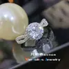 Anel de casamento Versa banhado a prata de lei S925 simulação de diamante de noivado anel Mosan nicho micro-incrustado anel feminino Seiko atacado