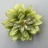 Cabeças de Flores de Dália Simuladas, Flores de Seda Feitas à Mão, Flores Artificiais, Acessórios de Cabelo DIY, Decorações de Casamento, Acessórios Florais, Enfeites de Flores de Seda