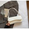 Bolsa de Mão Francesa Casual 2025 Outono Nova Tendência Cor Sólida Bolsa Tiracolo Popular Moda Casual Bolsa de Ombro Feminina