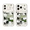Capa de celular transparente com tema de gato adequada para Apple 17, nova capa macia para iPhone 16 Pro Max, 15 estilo floresta, 14 fofa, 13