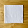 Pañuelo de Algodón Puro Blanco Satinado 40cm Cuadrado Blanco Todo Blanco para Amazon con Impresión de Logo Personalizable DIY