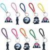 Chaveiro de corda trançada criativo série de personagens pretos de desenho animado Amazon pingente de carro criativo shein criativo
