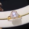 DIY con accesorios DIY S925 plata esterlina anillo de perlas soporte vacío exquisito anillo pequeño accesorios para soporte de anillo material 7-8
