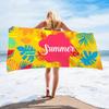 Dropshipping Internacional Toalha de Praia de Secagem Rápida Comércio Exterior Popular Toalha de Praia Folha de Palmeira Artesanato de Impressão Digital Toalha de Banho