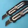 Suministro Directo de Fábrica Cuchillo para cortar papel herramienta grande cuchillo pesado Dorado cuchillo para papel tapiz de acero inoxidable cuchillo de arte