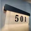 Letrero Electrónico Iluminado para Puerta de Hotel con Timbre, Modelo Recargable de Acrílico Degradado para Casa Club