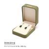 Caja de embalaje para pendientes y joyas de cuero de microfibra de alta gama, nueva caja para anillos, collares y pulseras.