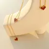 Collar de Corazón de Amor de Plata de Ley 925 Chapado en Oro de 14K Estilo Japonés y Coreano Collar de Cadena Simple para el Cuello Regalo de Cumpleaños para Novia