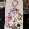 Encantos Originales Pop Mart Lindos para Hacer Manualidades con Cristal de Fresa y Hortensia para Correas de Teléfono, Colgantes de Bolsos y Colgantes de Coche