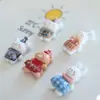Accesorios de Resina a Cuadros Retro Otoño e Invierno Conejo Gato Cachorro Oso Diadema DIY Accesorios para el Cabello DIY Pegamento de Crema