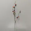 Estilo Selvagem Fruta Artificial Colorida de Outono Ramo Único Bolota Ramo Seco Ornamento de Decoração para Casa Decoração de Hotel Arranjo Floral