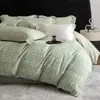 Juego de Cuatro Piezas de Algodón de Fibra Larga con Dibujos, 60 Piezas, Funda de Edredón Estampada 100% Algodón, Sábana Bajera Ajustable 100% Algodón, Juego de Ropa de Cama para Todas las Estaciones