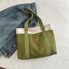 Bolso de mano retro de gran capacidad, estilo coreano, de moda, primavera 2024, nuevo, combinable, informal, para hombro y axila.