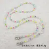 Bolso Cruzado de Perlas Irregulares Lanyard Largo Portátil para Teléfono Móvil Lanyard Sencillo de Perlas para Teléfono Móvil Cadena para Teléfono Móvil Cadena Cadena