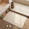 Tapete de Chão Antiderrapante Estilo Minimalista Moderno, Tapete de Pé Cortável, Absorvente de Água e Secagem Rápida, Adequado para Vaso Sanitário, Banheiro e Box de Banho