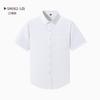 Camisa Personalizada Fibra de Bambu em Nanoescala Manga Curta Verão Fresca Casual Bolso com Aba Calça Cinza Camisa Masculina Roupa de Trabalho Feminino