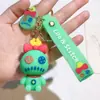 Llavero de Puntada de Alta Calidad Muñeca de Plástico Suave PVC Creativo Lilo y Stitch Colgante para Llave de Coche Regalo
