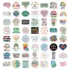 Compra Directa Transfronteriza de 56 Piezas de Pegatinas de Polipropileno con Texto Inspirador Graffiti DIY para Agendas, Álbumes y Decoración de Refrigerador