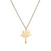 Acero de Titanio Comercio Exterior Personalidad Moda Nacional Joyería Moda Simple Colgante de Rama Árbol de Espino Amor Acero Inoxidable Collar para Mujer