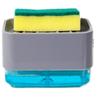 Caja de salida de detergente líquido tipo prensa de cocina, estropajo, cepillo de limpieza, caja de jabón automática, cepillo para lavar platos, artefacto de limpieza de ollas