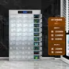 Gabinete de Cubiertos de Acero Inoxidable, Gabinete de Desinfección para Comedor Escolar, Gabinete de Platos con Múltiples Compartimentos, Gabinete de Desinfección y Secado a Alta Temperatura, Almacenamiento