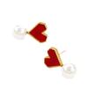 Moda Simples Romântico Nicho Tridimensional Amor Contas Coloridas Pingente Luxo Leve Aço Titânio Colar Brincos Conjunto de Joias Femininas